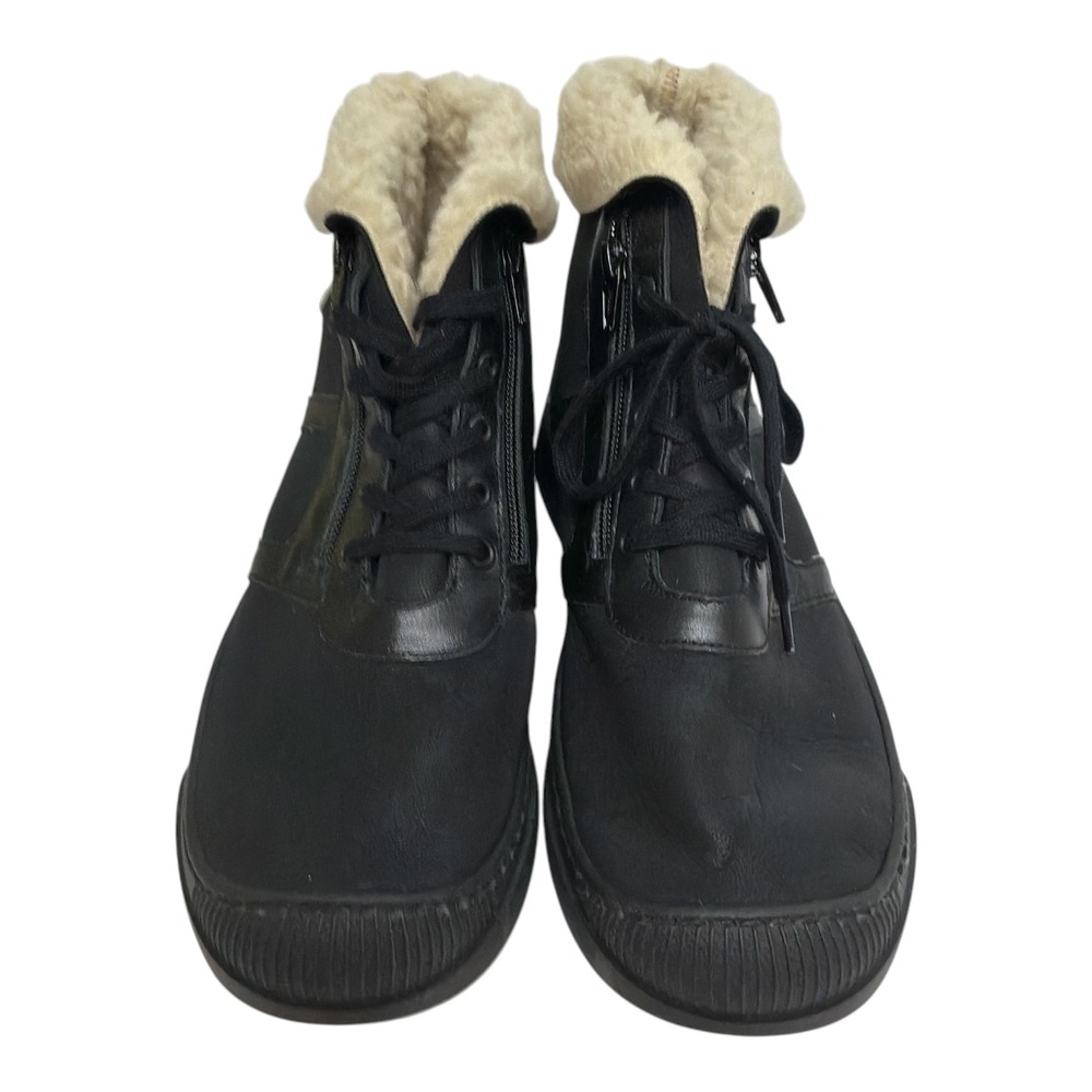 Softinos by Fly London Alio Faux Shearling Bootie Womens Size 42 NWT Portugal - Picture 2 of 10
